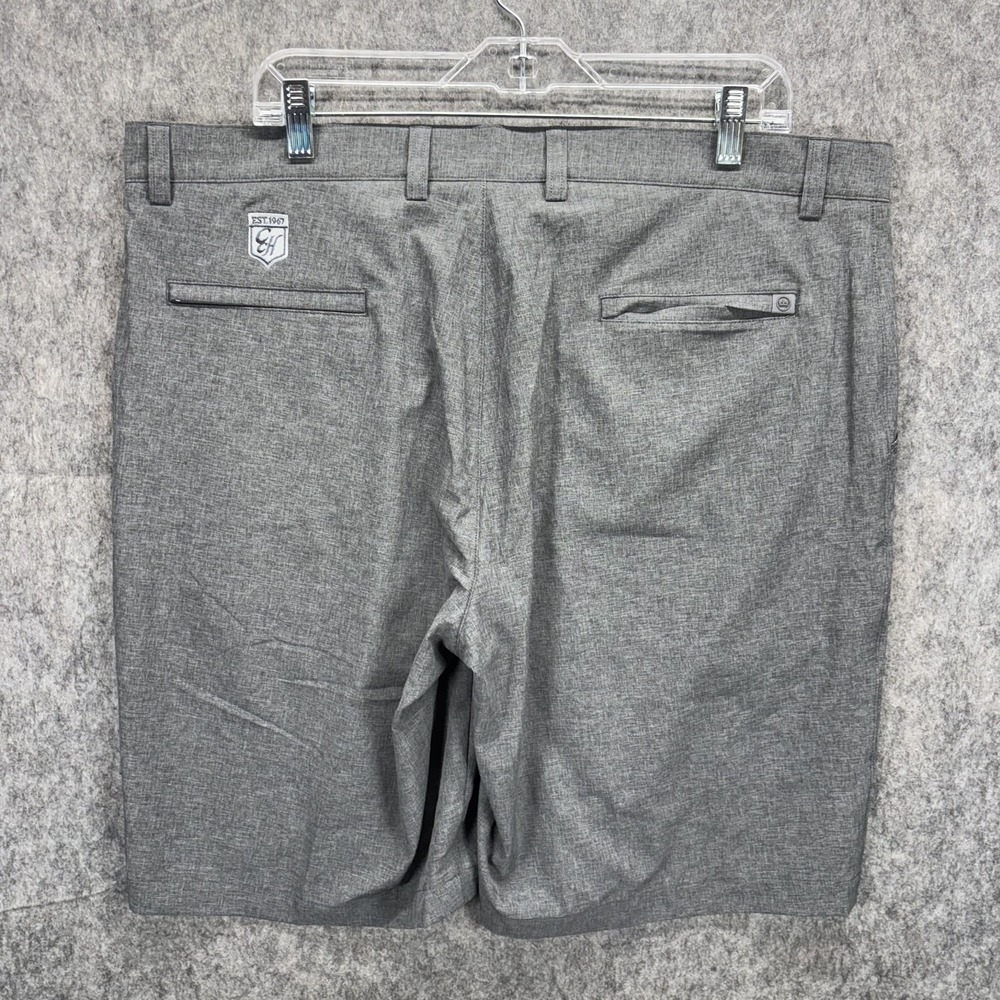 Peter Millar Shackleford Performance Shorts Crown Sport Men's 38‎ Gray Logo New - Picture 8 of 13